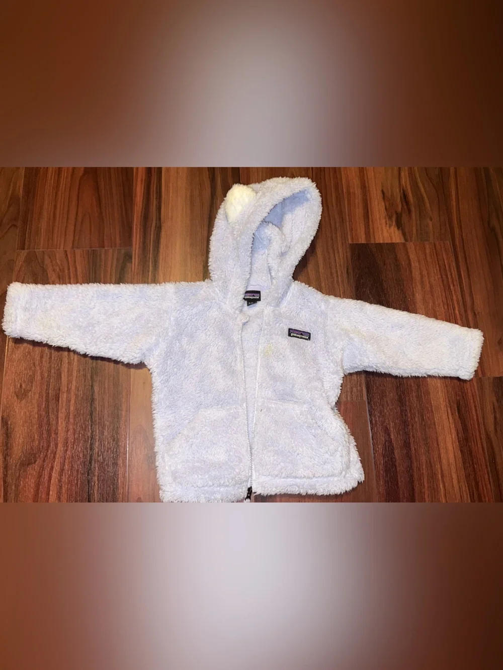 Patagonia Lavender Fleece with Multicolor Logo